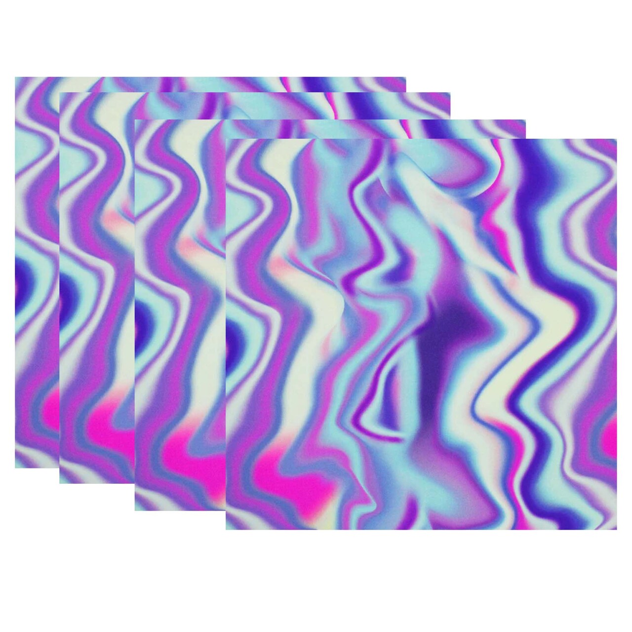 82% Nylon & 18% Spandex Iridescent Ripples Printed Spandex Fabric 55/56” Width
